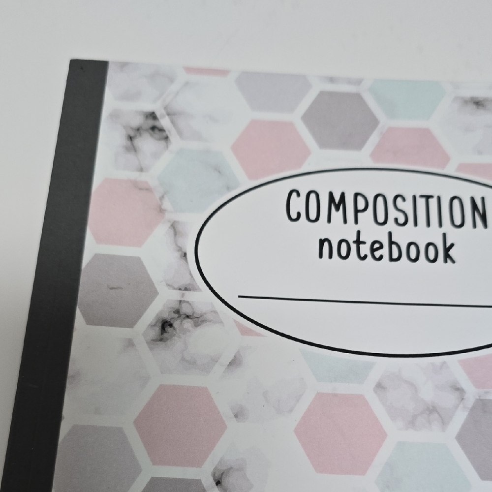Hexagon Pattern Composition Notebook - Picture 2 of 4